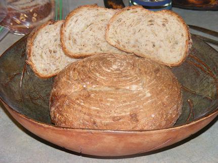 Soourdough Bread with Seed and Cereal Soaker