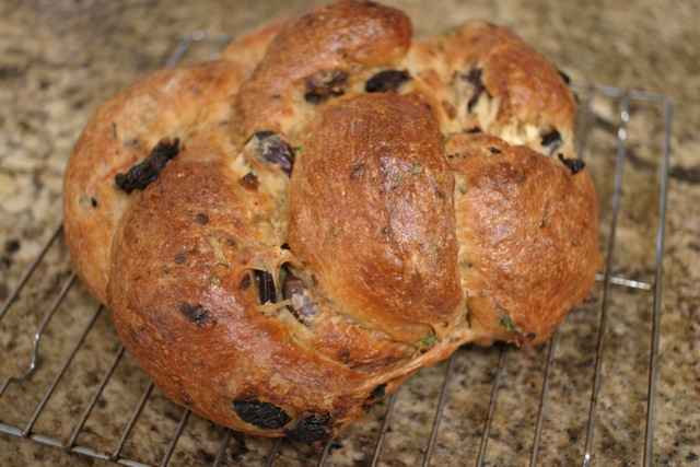 Kalamata Olive, Sun-dried tomato, and Feta Bread