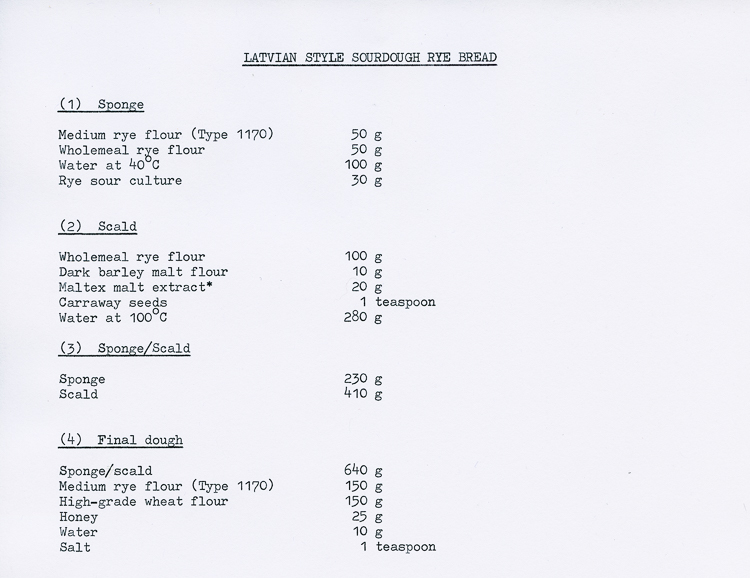 Recipe page 1