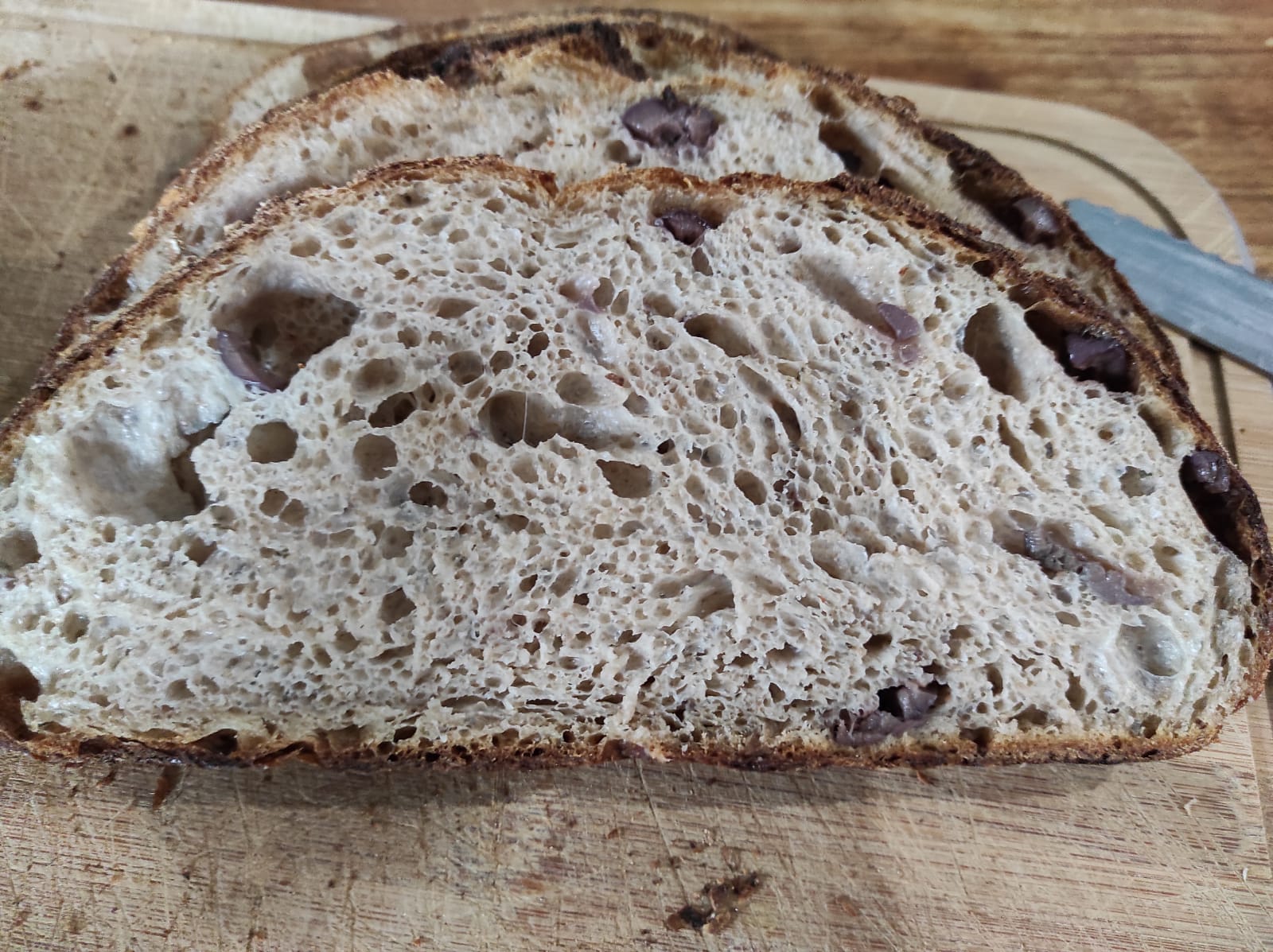 Olive bread crumb