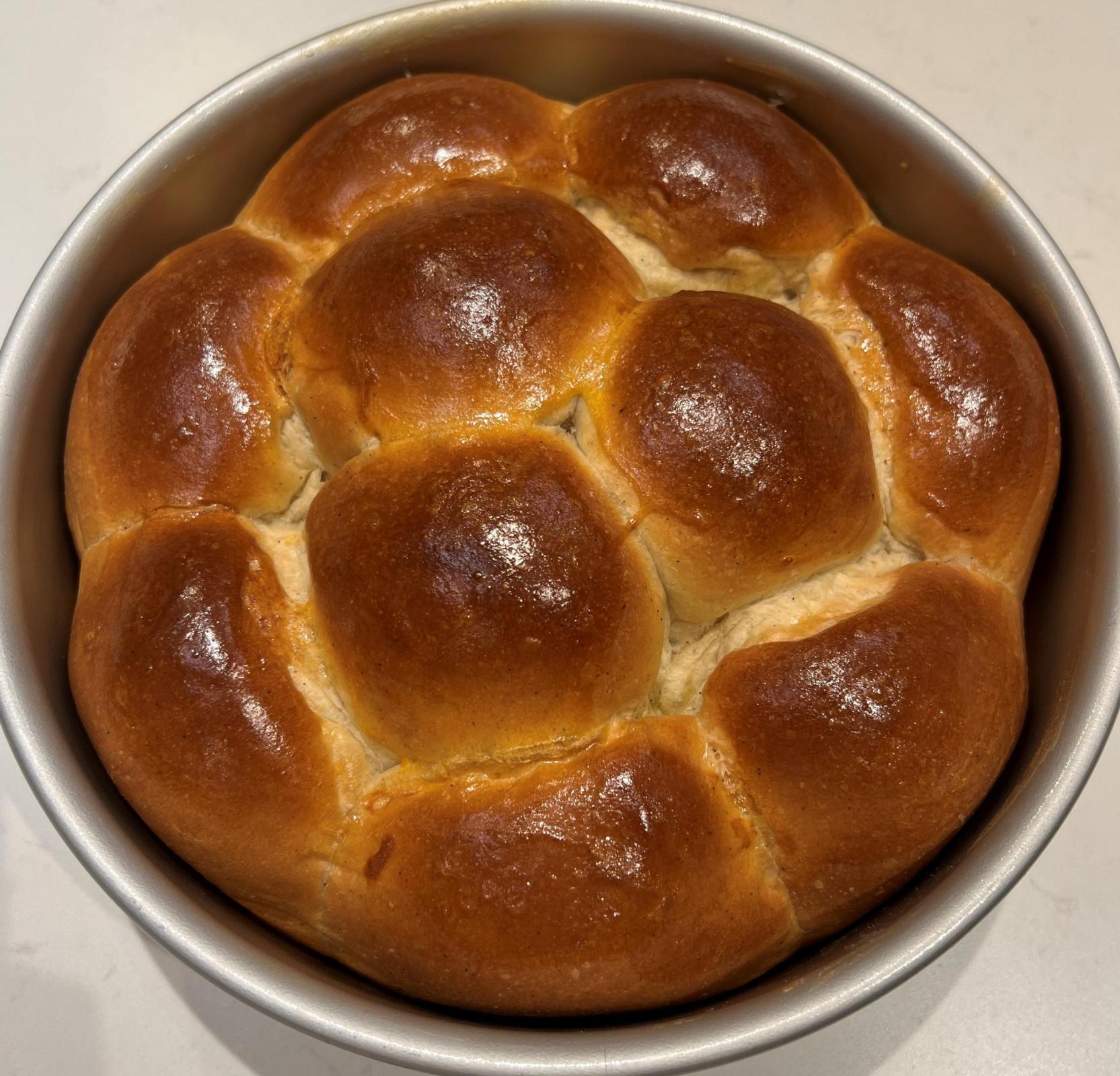 Portuguese sweet bread baked 1