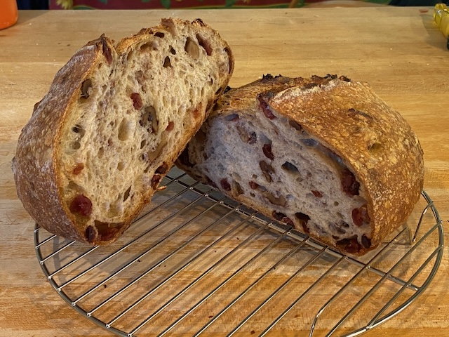 Walnut Cranberry Sourdough (Perfect Loaf)