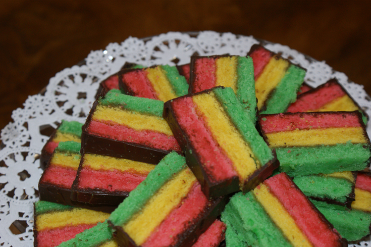 Rainbow cookies