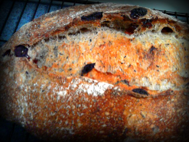 Cherry Lapsang Souchong Sourdough Closeup