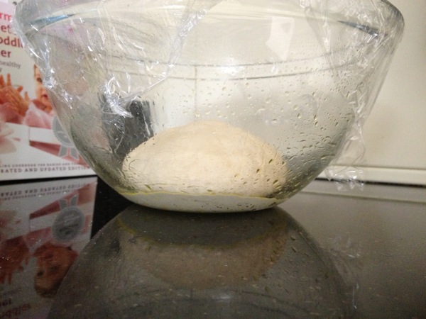 Dough after first rise