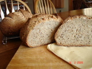 five-grain levain crumb